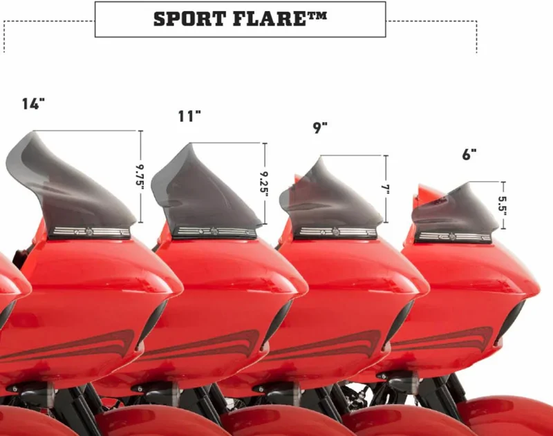 Klock Werks FLTR - 2015+ - FLARE WINDSHIEL