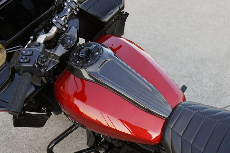 Arlen Ness DASH PANEL - FLT 24-UP - CARBO