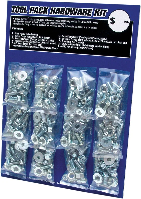 Motion Pro HARDWARE KIT ZINC 12PK