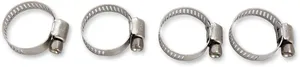 MOOSE OFFROAD HARD-PARTS HOSE CLAMPS 10-25MM 4-PACK