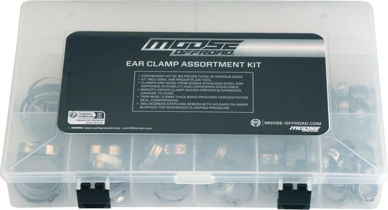 Moose Offroad KIT, EAR CLAMP ASSORTMENT W JAW PINCER