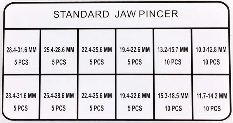 Moose Offroad KIT, EAR CLAMP ASSORTMENT W JAW PINCER