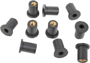 Drag Specialties NUT WELL (5210)6-32 10PK