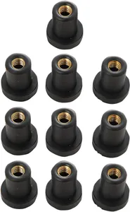 Drag Specialties NUT WELL(8099)1/4-20 10PK