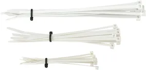 MOOSE OFFROAD HARD-PARTS CABLE TIES 4" | 6" | 8" WHITE 30-PACK