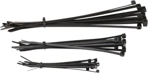 MOOSE OFFROAD HARD-PARTS CABLE TIES 4" | 6" | 8" BLACK 30-PACK