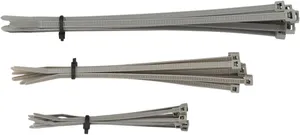 MOOSE OFFROAD HARD-PARTS CABLE TIES 4" | 6" | 8" GRAY 30-PACK