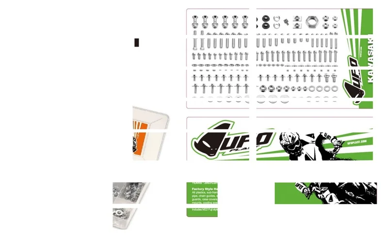UFO COMPLETE HARDWARE ASSORTMENT KAWASAKI