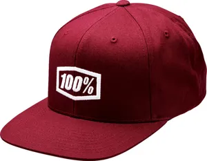100% HAT ICON SNPBCK BRGNDY