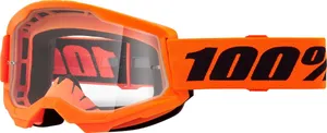 100% GOGGLE STRATA 2 NEON ORG CLR