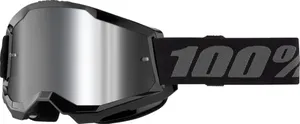 100% GOGGLE STRATA 2 BLACK MR SL