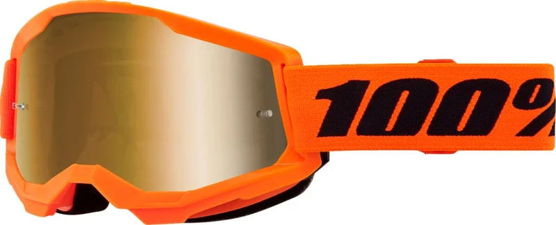 100% GOGGL ST2 NEON ORG MR GLD