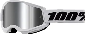 100% GOGGLE STRATA 2 WHITE MR SL