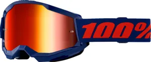 100% GOGGLE STRATA 2 NAVY MR RD