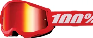 100% GOGGLE STRATA 2 JNR RED MIR RD