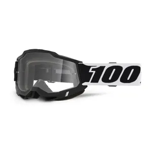 100% GOGGLE ACCURI 2 BLACK001 - CLE