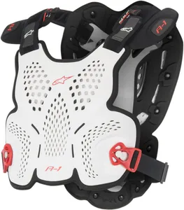 ALPINESTARS A-1 OFFROAD ROOST GUARD BLACK/WHITE M/L