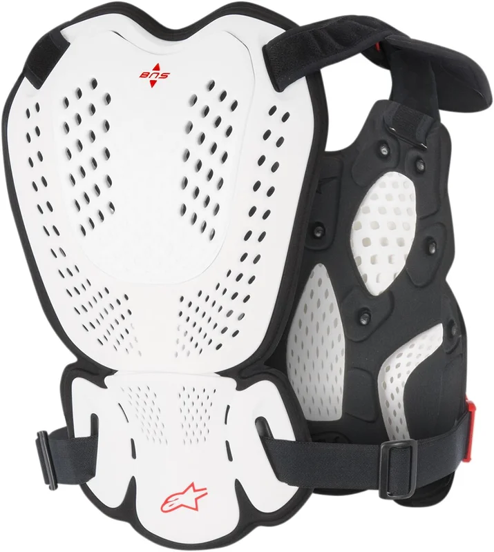 ALPINESTARS A-1 OFFROAD ROOST GUARD BLACK/WHITE M/L
