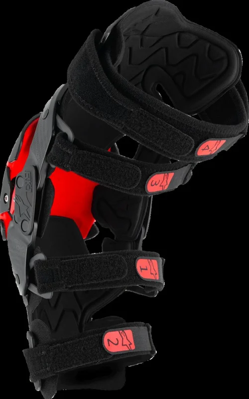 ALPINESTARS RK-1 PLAMA KNEE BRACE BLK/RD S/M