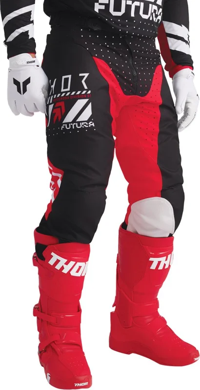 THOR PANT LAUNCHMODE FUTURA BLACK/RED 28