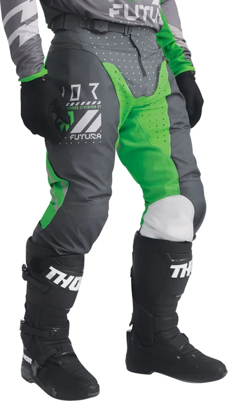 THOR PANT LAUNCHMODE FUTURA CHAR/GRN 28