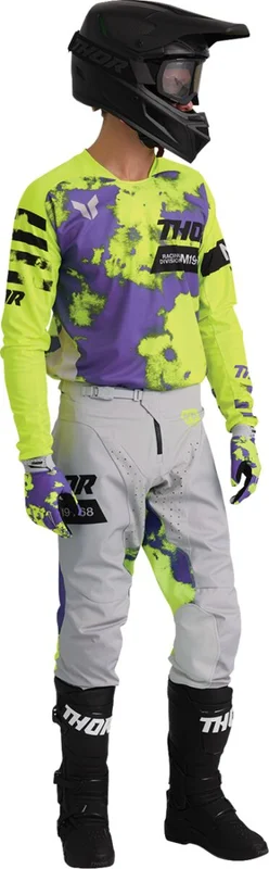 THOR PANT LAUNCHMODE BLEACH GRAY/ACID 44