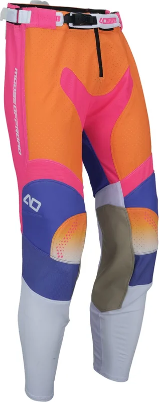 MOOSE RACING PANT ALPHA ONE ORANGE/PURPLE 28