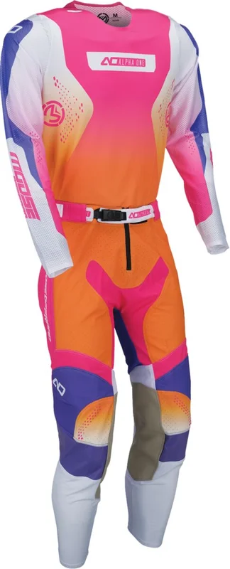 MOOSE RACING PANT ALPHA ONE ORANGE/PURPLE 28
