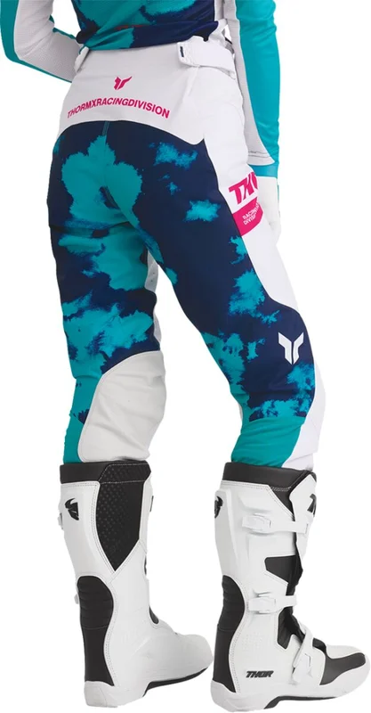 THOR PANT WMN LAUNCHMODE BLEACH WHT/AQ 1/2