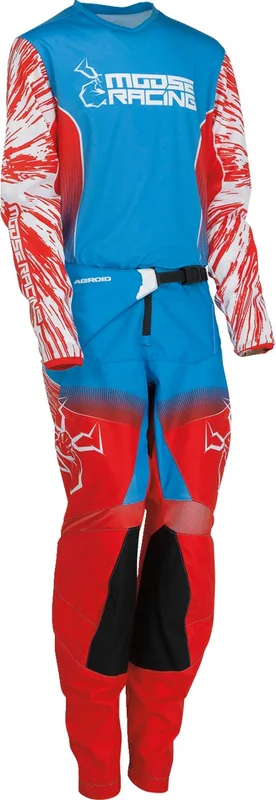MOOSE RACING PANT YTH AGRD RD/WH/BL 18