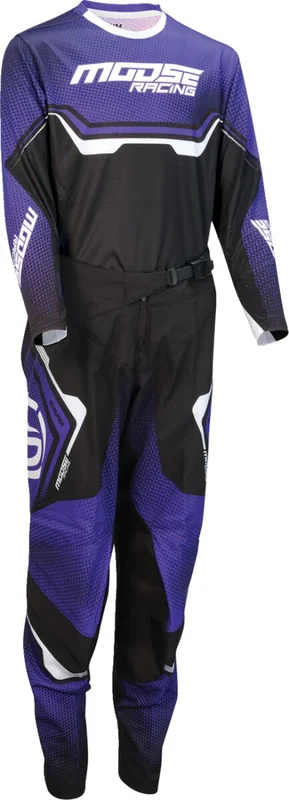 MOOSE RACING PANT YTH QUALIFIER BLACK/PURPL
