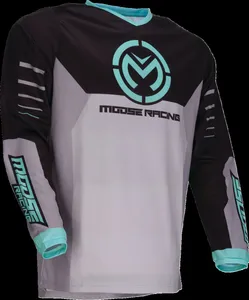 MOOSE RACING JERSEY QUALIFIER GRAY/TEAL