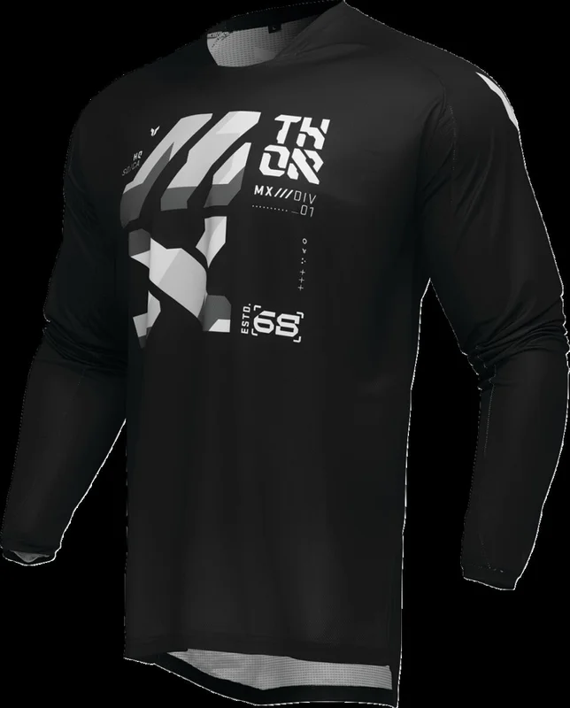 THOR JERSEY LAUNCH BRAVE BK/GY MD