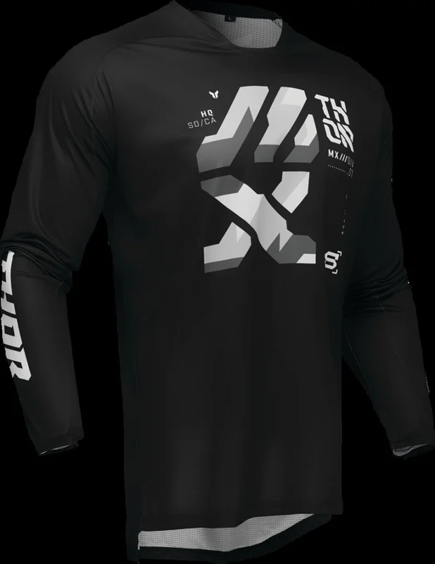 THOR JERSEY LAUNCH BRAVE BK/GY MD