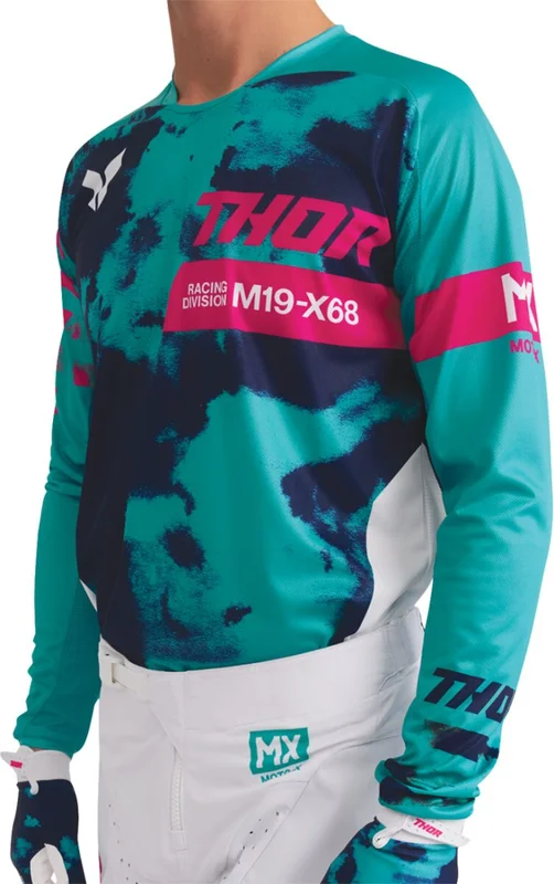 THOR JERSEY LAUNCHMODE BLEACH WHT/AQ M