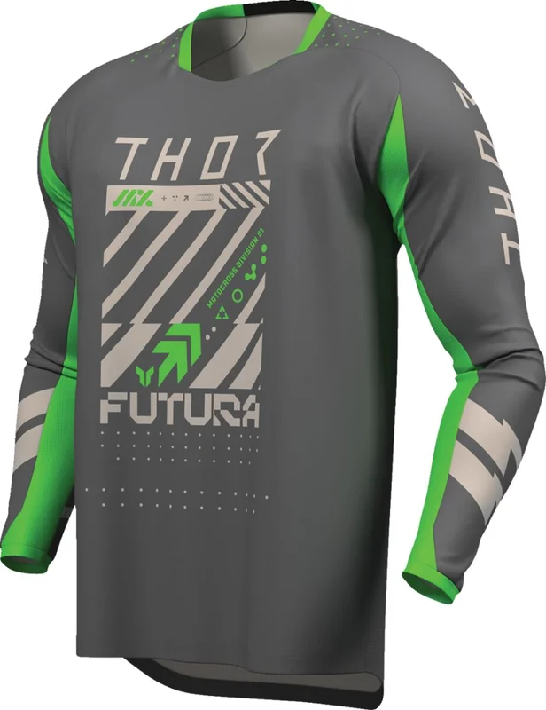THOR JERSEY LAUNCHMODE FUTURA CHAR/GRN 2X