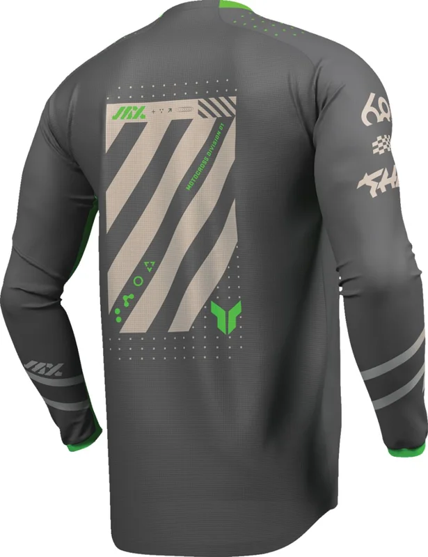 THOR JERSEY LAUNCHMODE FUTURA CHAR/GRN 2X
