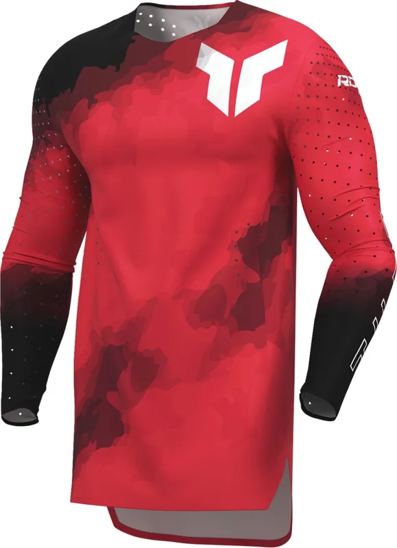 THOR JERSEY SPORTMODE CARBON BK/RD
