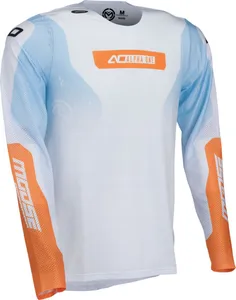 MOOSE RACING JERSEY ALPHA ONE WHITE/BLUE 3X
