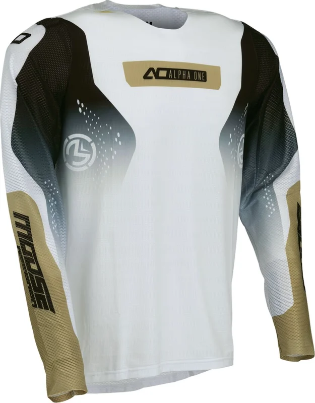 MOOSE RACING JERSEY ALPHA ONE TAN/BLACK SM