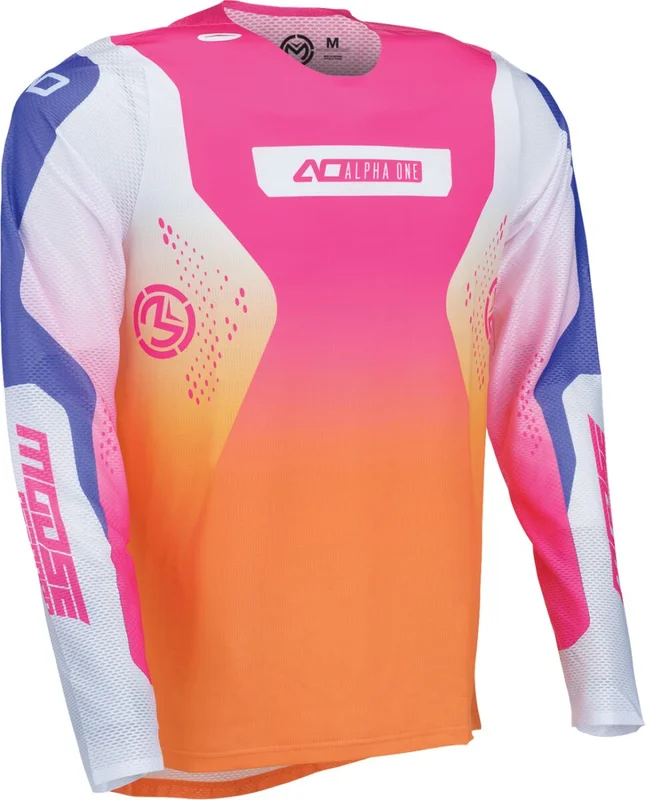 MOOSE RACING JERSEY ALPHA ONE ORANGE/PURPLE