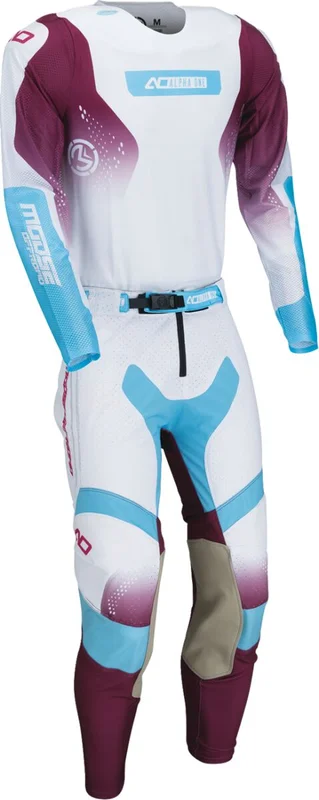 MOOSE RACING JERSEY ALPHA ONE WHITE/PURPLE