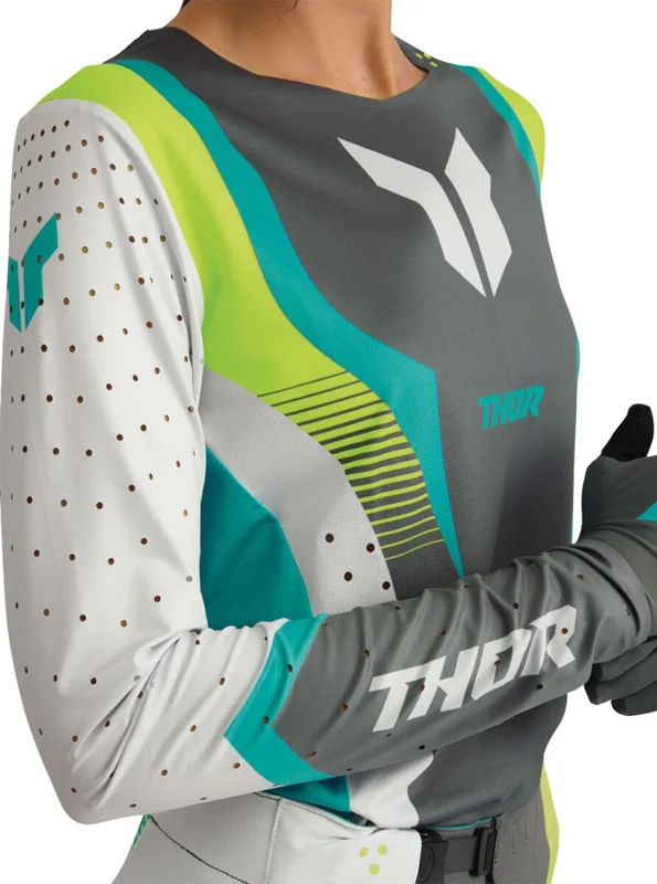 THOR JERSEY WMN SPORTMODE VELOCITY GY/AQ XS