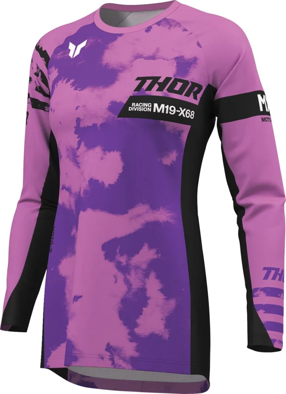 THOR JERSEY WMN LAUNCHMODE BLEACH BLK/ORC XS