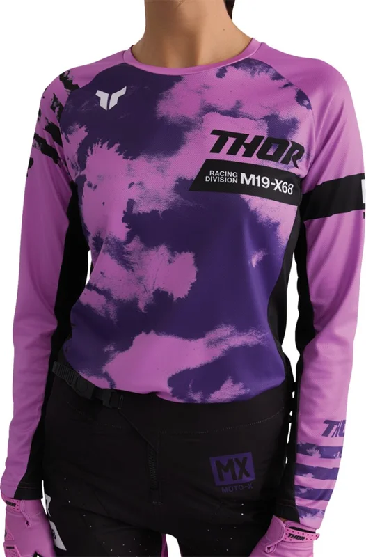 THOR JERSEY WMN LAUNCHMODE BLEACH BLK/ORC XS