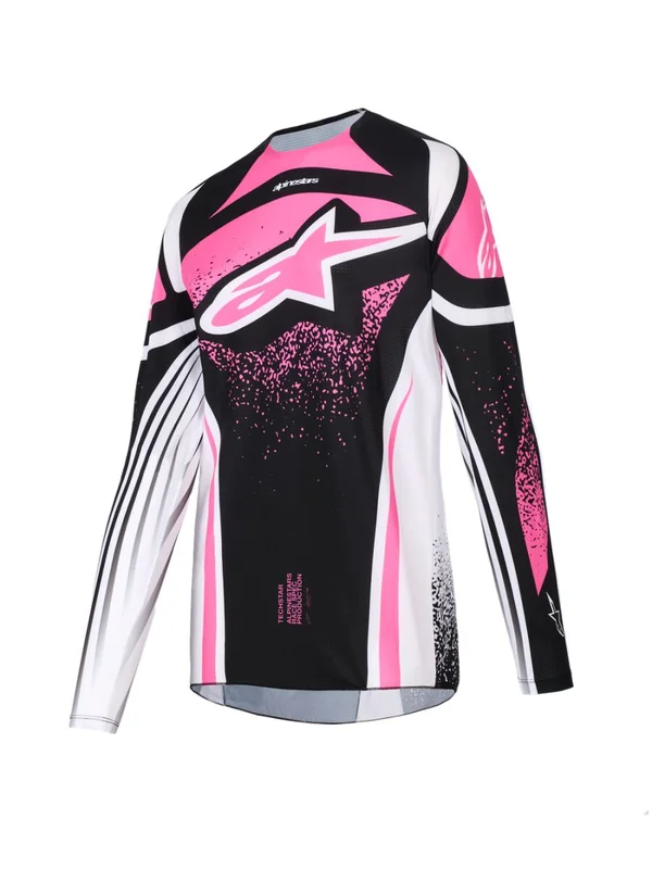 ALPINESTARS JERSEY 4W TECHSTAR NOMUR BLK/WH/FUCHSIA L