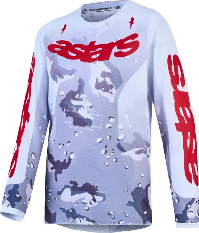 ALPINESTARS JERSEY YTH FLUID LONE CAM/WHT/