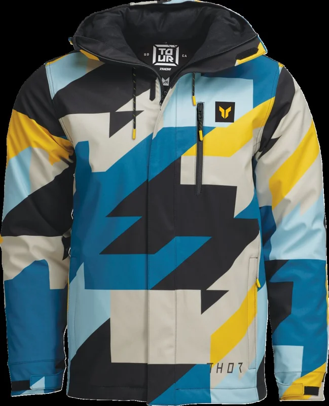 THOR JACKET TOUR BRAVE BL/YL SM