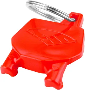 CYCRA NUMBER PLATE KEY CHAIN RED