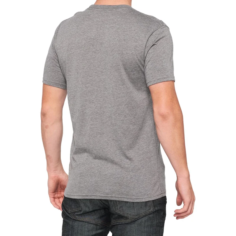 100% ESSENTIAL T-SHIRT HEATHER GRAY SMALL